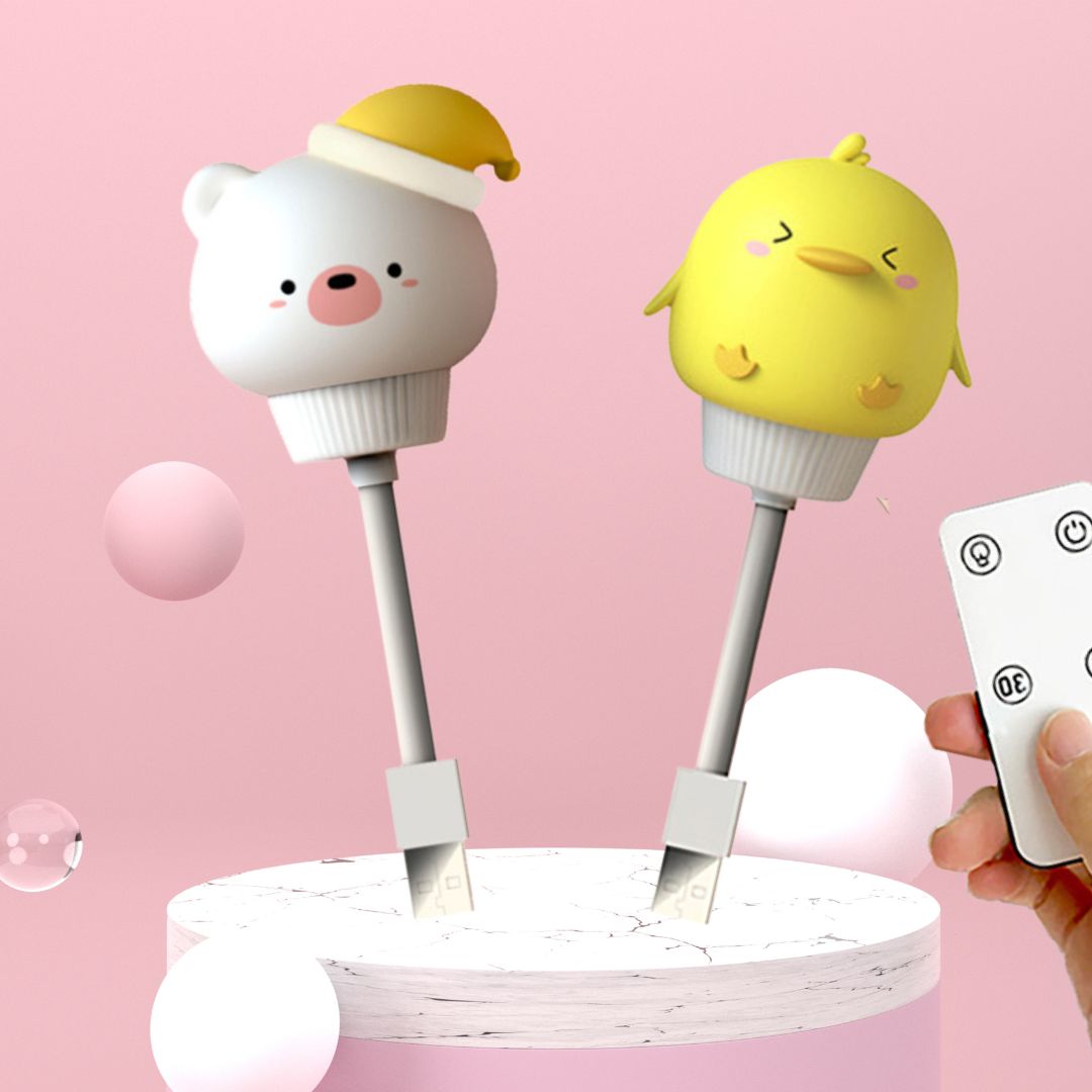 LOT DE 2 Veilleuses tactile à LED | Touch-Night Lamp™ - Bébé Diana